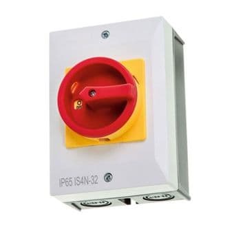63A 4 Pole Rotary Isolator Switch IP65