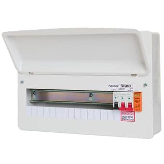 Fusebox F2014MX 14 Way Main Switch Consumer Unit + integral Surge Protection 18th Edition