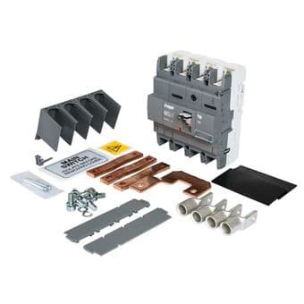 Hager JN224BS 250A 4 Pole MCCB Isolator Incomer Kit