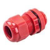 Red Packing Gland 20mm Black + Lock Nut