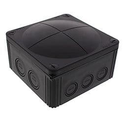 Wiska Combi 1010/5 Black Waterproof Junction Box