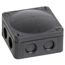 Wiska Combi 308/5 85x85 Black Waterproof Junction Box